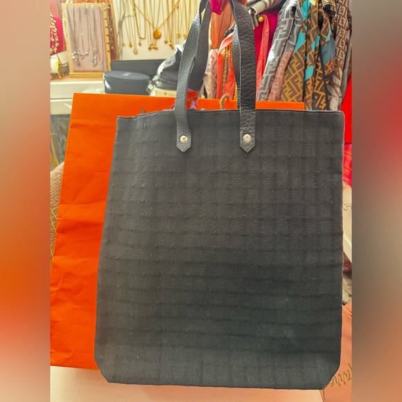 Hermes Wool Tote & Twilly Bundle - Picture 3 of 13